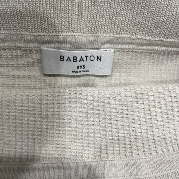 BABATON ARIZIA SCULPT KNIT TOP OFF SHOULDER SZ XXS PREPPY CHIC TOP - Picture 6 of 12